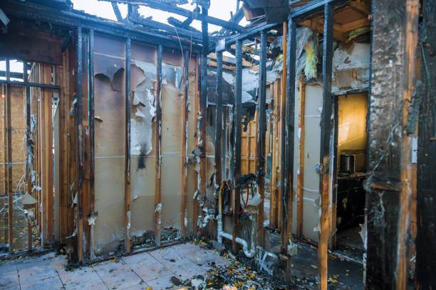 Professional Fire Damage Removal technician working in Hughestown, PA